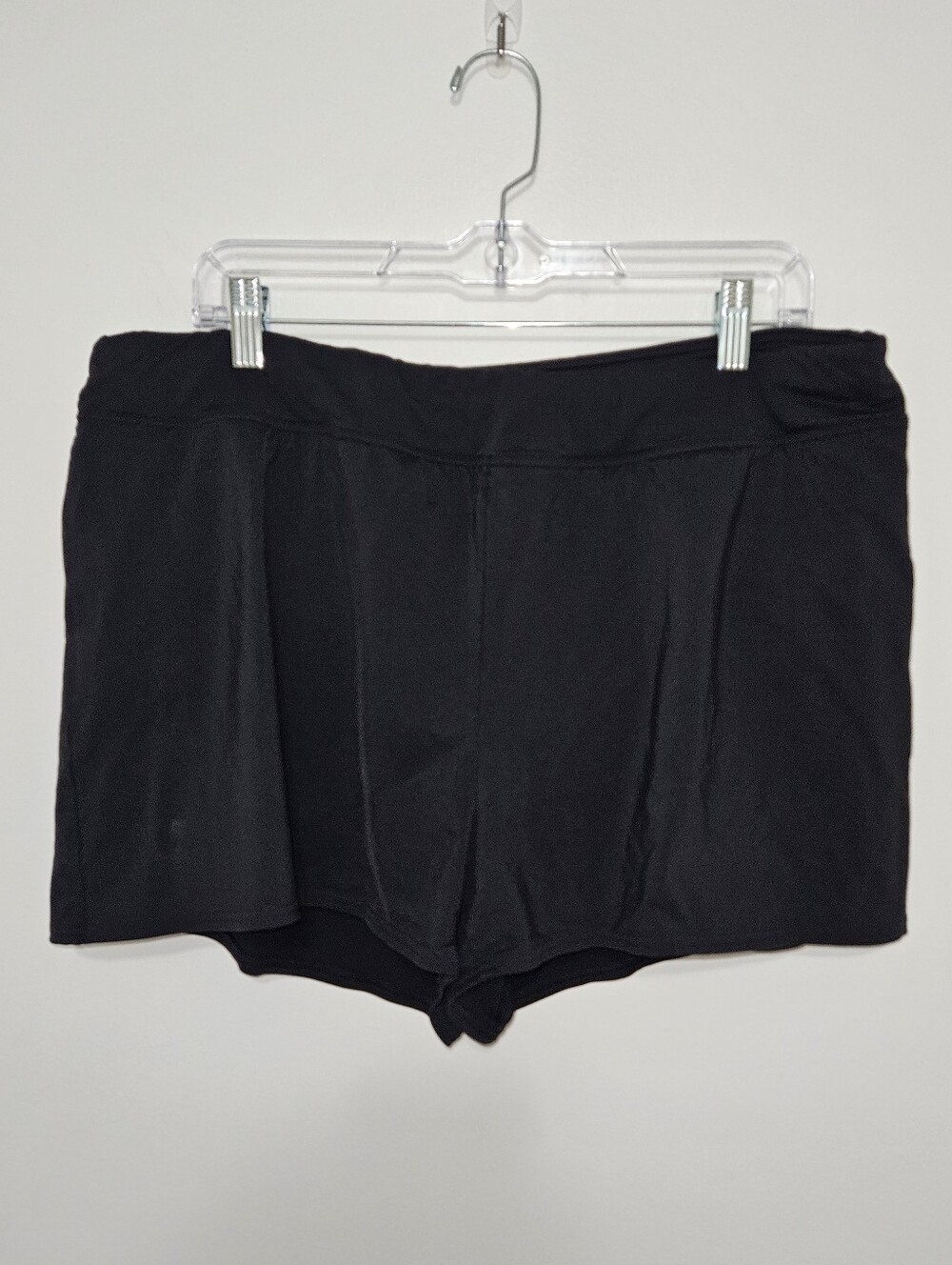 Lands' End Black Swim Shorts With Built In Panty Size 16